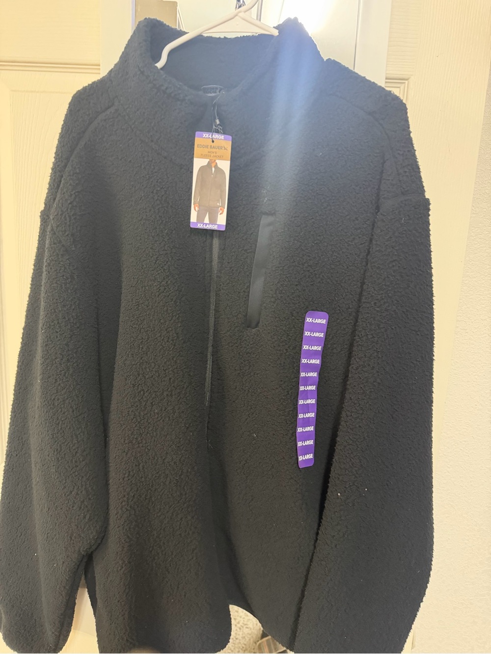 Eddie Bauer Kids Black Sherpa Puffer Jacket